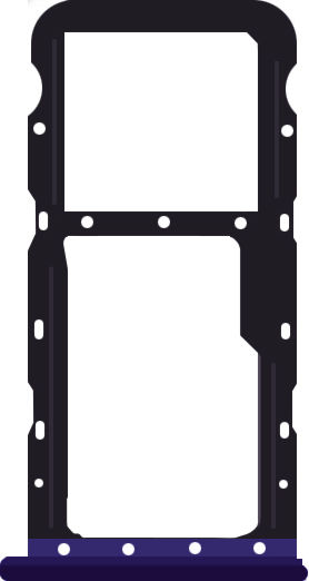 Sim-Kartenhalterung Schwarz Xiaomi Mi 10T Lite