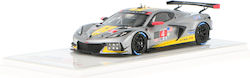 Bburago Αυτοκινητάκι Chevrolet Corvette C8.R - Silver για 3+ Ετών