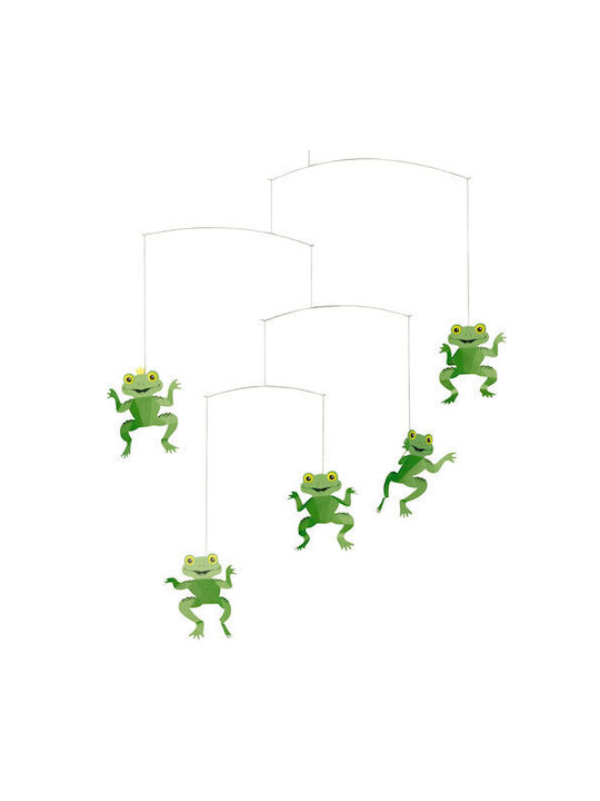 Flensted Mobiles Kids Wall Decor Room Mobile Green Frogs 55x45cm
