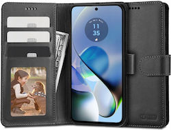 Tech-Protect Synthetic Leather Wallet Black (Motorola Moto G54)