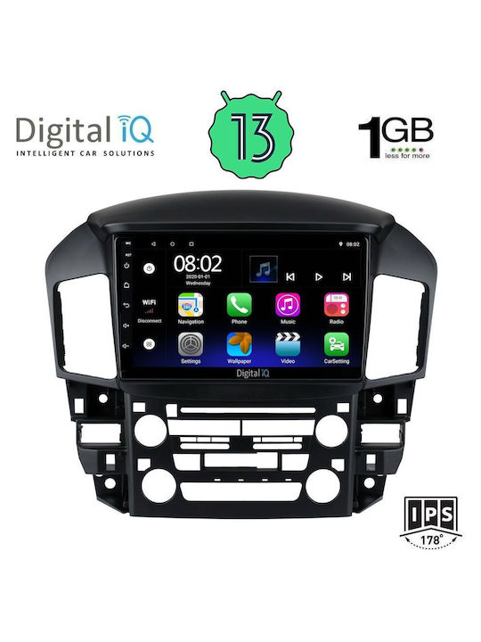 Digital IQ Ηχοσύστημα Αυτοκινήτου για Lexus RX 1998-2003 (Bluetooth/USB/AUX/WiFi/GPS/Apple-Carplay/Android-Auto) με Οθόνη Αφής 9"