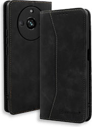 Bodycell PU Leather Synthetic Leather Wallet Black (Realme 11 Pro / 11 Pro+)