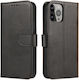 Hurtel Brieftasche Leder Schwarz (Samsung M34)