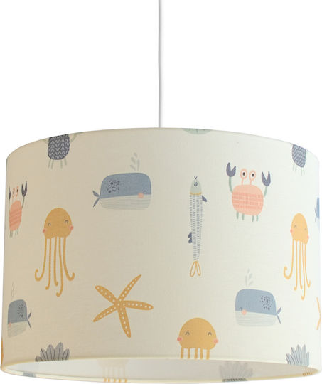 Veis Friends Einfaches Licht Kinderdeckenleuchte Deckenleuchte 15W mit Fassung E27 Beige 35x24cm