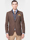 Men's Suit Jacket Slim Fit Brown