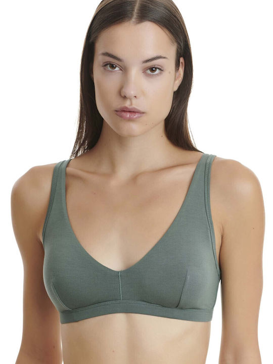 Walk Women's Bra without Padding Green