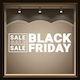 Houseart Αυτοκόλλητο Βιτρίνας Black Friday 2.18m x 64cm Μαύρο 26-312 1τμχ