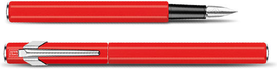 Caran D'ache Ανταλλακτική Μύτη Πένας Medium 1mm Κόκκινη από Αλουμίνιο με Μπλε Μελάνι και με 1 Ανταλλακτικές Μύτες