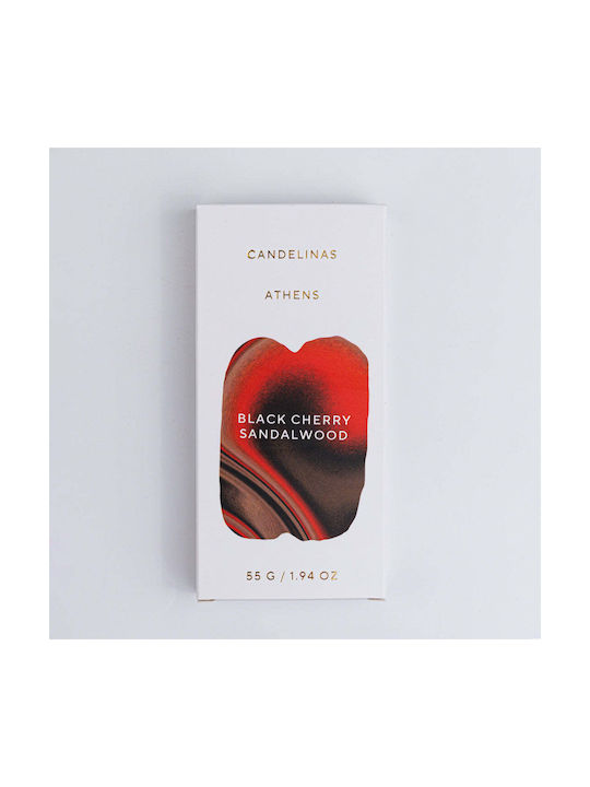 Candelinas Black Cherry Sandalwood Wax Melt Snap Bar 55g Natural Home Fragrance Candle