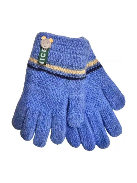 Bode Kids Gloves Blue