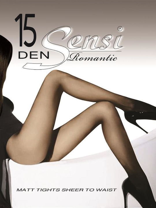 Sensi Women's Pantyhose Sheer 15 Den Brown