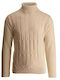 Paul Miranda Men's Long Sleeve Sweater Turtleneck White