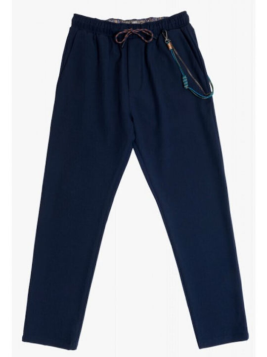 Trousers Chino in Loose Fit Navy Blue