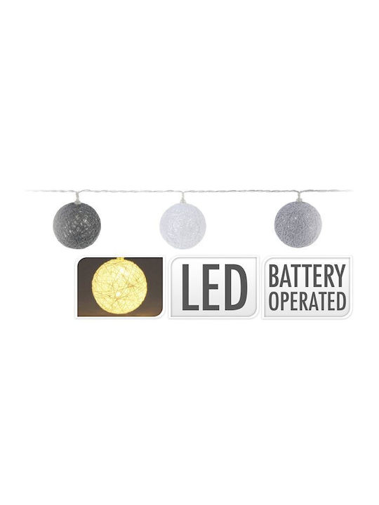 10 Lichterketten LED Warmes Weiß Batterie in Zeichenfolge 1Stück