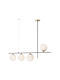 Redo Group Pendant Chandelier for 4 Bulbs E14, E.14 Black