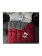 Saray Home Duvet Queen Down 220x240cm Grey-Bordeaux 500 GSMGsm