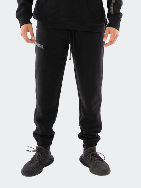 Pantaloni de trening cu Elastic Negru