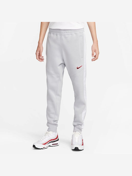 Nike Men's Fleece Sweatpants with Rubber Gray