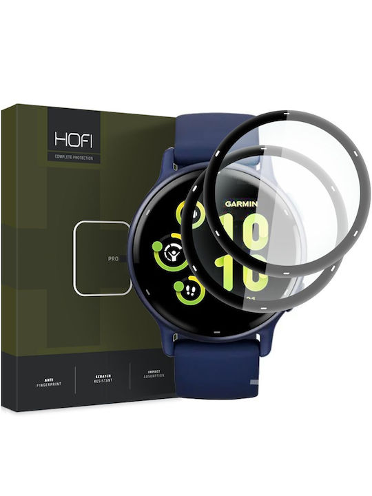 Hofi Hybrid Pro+ 2-pack Vollflächig gehärtetes Glas für das Garmin Vivoactive 5 2Stück