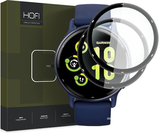 Hofi Hybrid Pro+ 2-pack Vollflächig gehärtetes Glas für das Garmin Vivoactive 5 2Stück