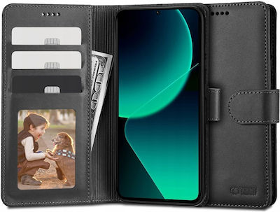 Tech-Protect Brieftasche Leder / Silikon / Synthetisches Leder Schwarz (Xiaomi 13T / 13T Pro Xiaomi 13T / 13T Pro)