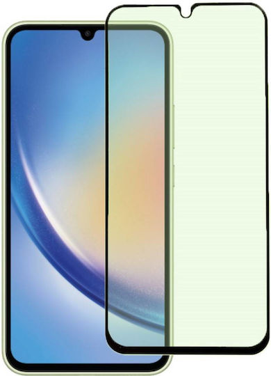 Techwave 5D Full Face Tempered Glass Μαύρο (Galaxy A34)