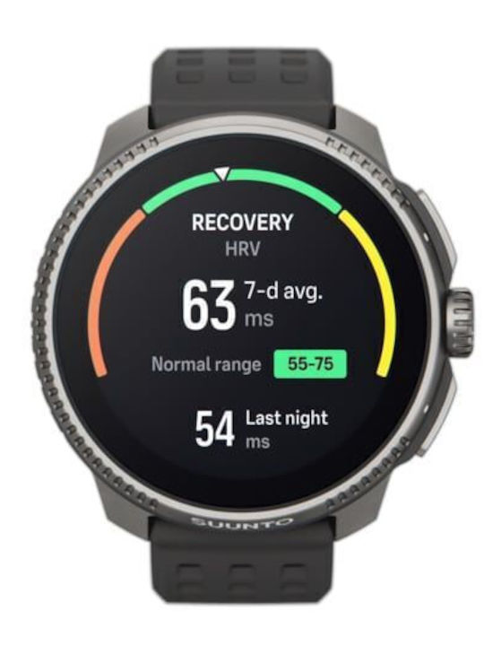 Suunto Race Titanium 49mm Αδιάβροχο Smartwatch με Παλμογράφο (Charcoal)