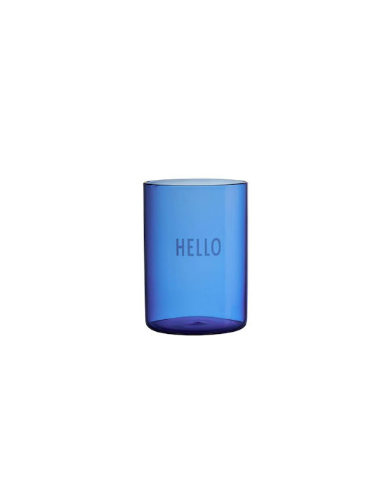 Design Letters Glass Cocktail/Drinking made of Glass in Blue Color 350ml