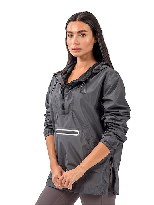 Energy Women's Short Lifestyle Jacket for Winter Gray