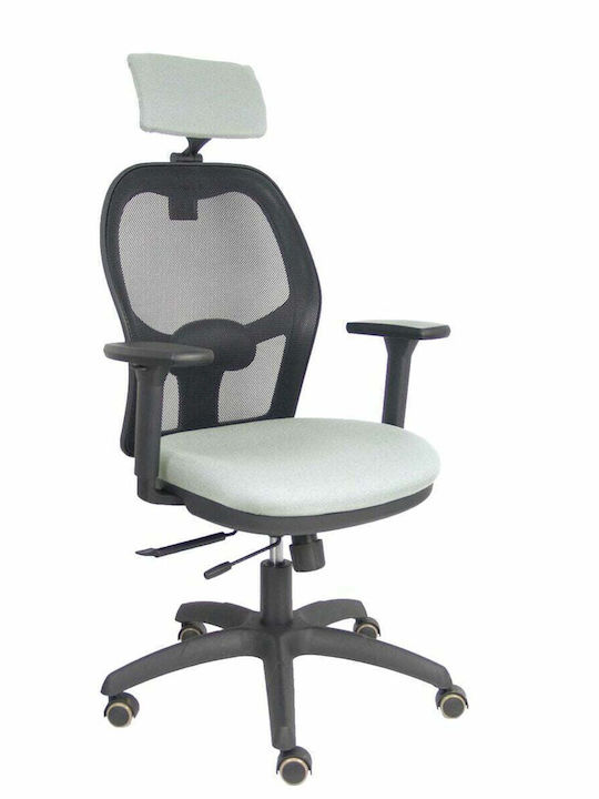 B3drpcr Office Chair with Adjustable Arms Ανοιχτό Γκρι P&C