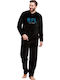 Rafael Men's Winter Pajamas Set Navy Blue