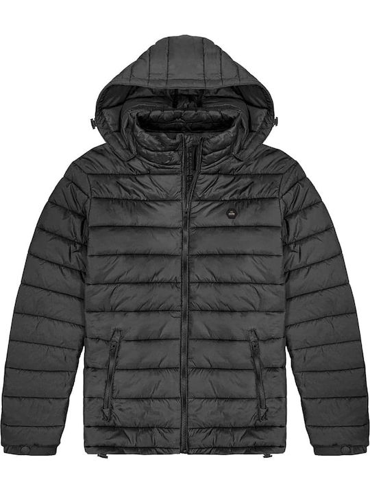 Double Winter Jacke Puffer Schwarz