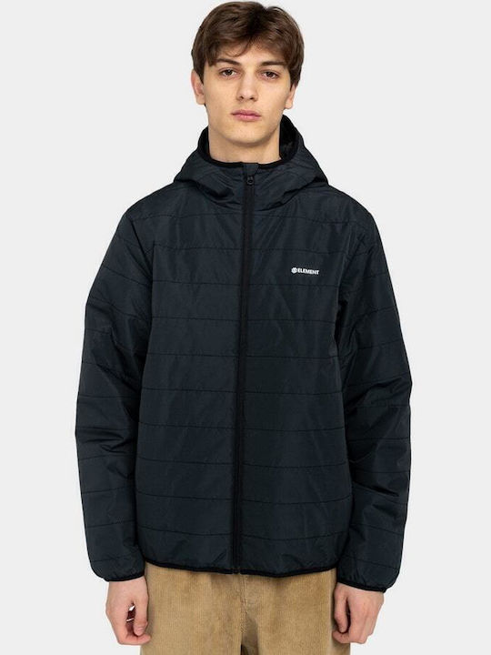 Зимно Мъжко Яке Puffer Водоустойчиво Черно