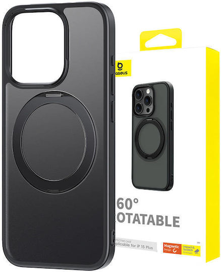 Baseus Series 360 Full Cover Silicon 1mm Magnetic Negru (iPhone 15 Plus / 16 Plus)