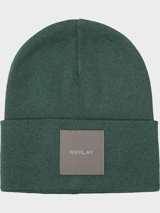 Beanie Unisex Σκούφος Πλεκτός σε Πράσινο χρώμα