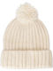 Beanie Unisex Σκούφος Πλεκτός σε Μπεζ χρώμα