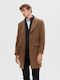 Selected Men's Coat Brown