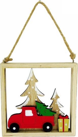 TnS De Crăciun Din lemn Figurină Semnează Înălțime 16cm.