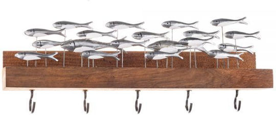 Synchronia Ψαρακια Μεταλλική 5 Θέσεων 9x25.5x25.5cm