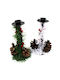 Christmas Green Candlestick