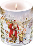 Ambiente Christmas White Candle 10cm