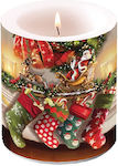 Ambiente Christmas White Candle 10cm