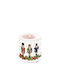 Ambiente Christmas White Candle 8cm