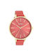 Oozoo Timepieces Watch with Red Leather Strap