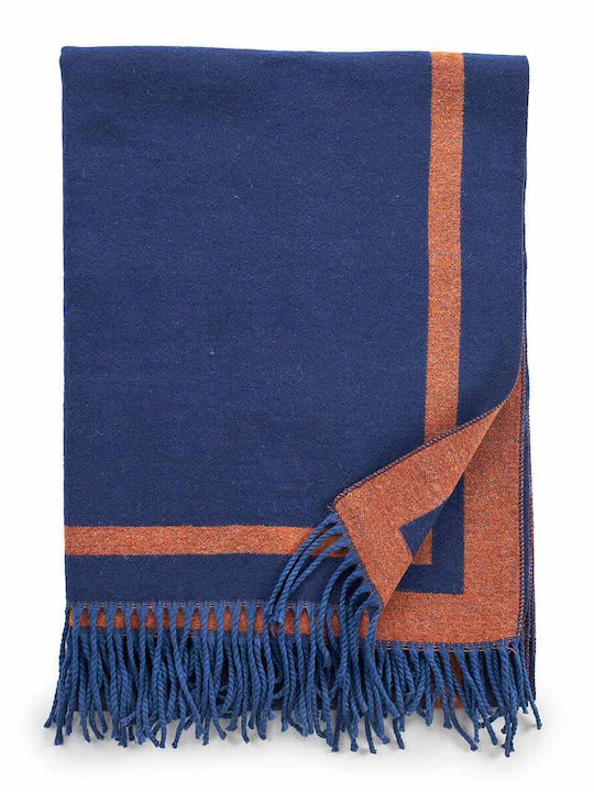Verde Women's Wool Scarf Blue