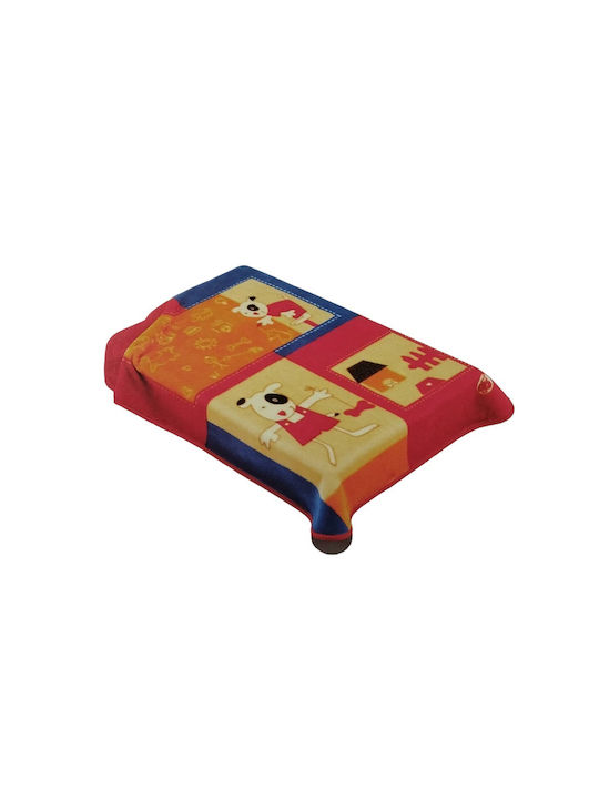 Manterol Casa Blanket Spanish Nursery Swaddling Blankets Velvet Red Red 75x100cm