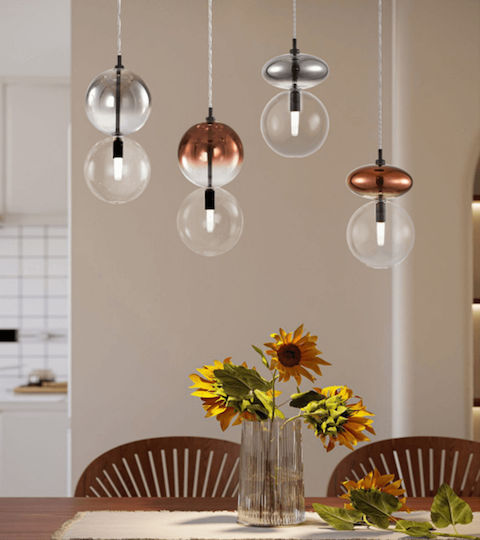 Sun Light Κρεμαστό Φωτιστικό Διάφανο 15εκ. Sun Light Κρεμαστό Φωτιστικό Διάφανο 15εκ.