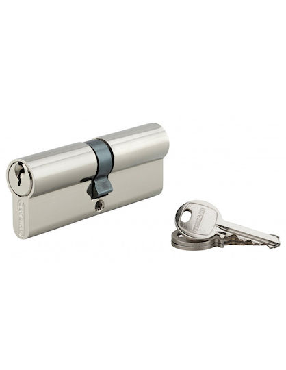 Thirard Lock Cylinder 80mm (40-40) with 3 Keys Silver