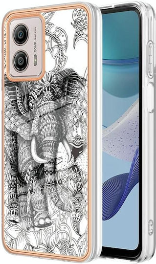 Electroplating Back Cover Σιλικόνης Γκρι (Moto G53)