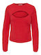 Only Damen Langarm Pullover Rot